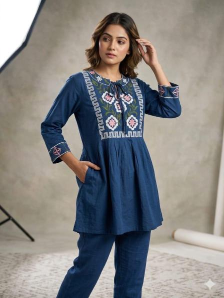 Krunique short top kurtis for wholesale